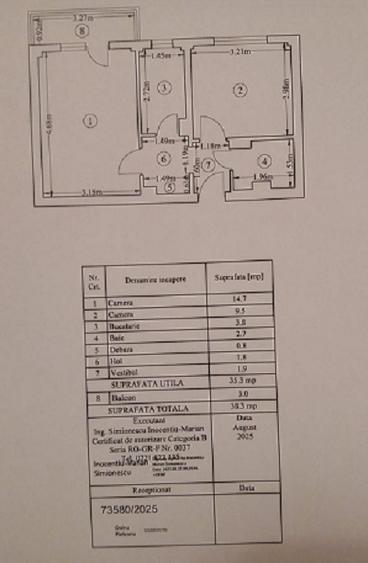 Tei-Domino, Apartament 2 camere