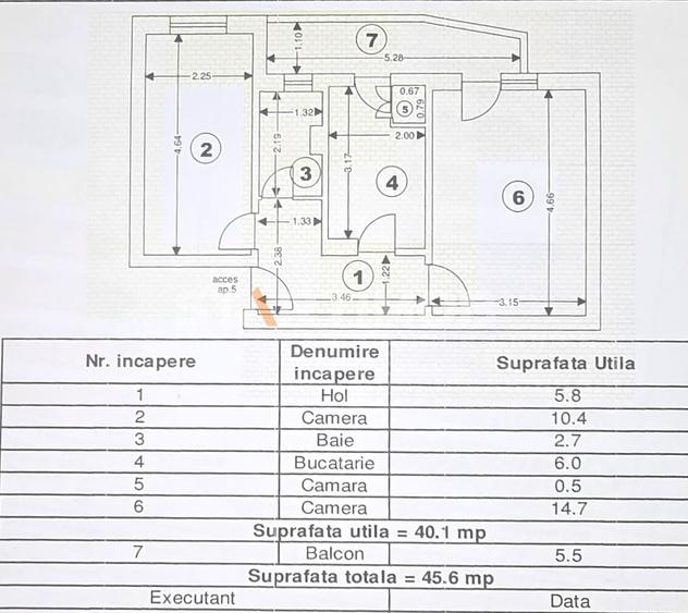 Apartament doua camere Sacele
