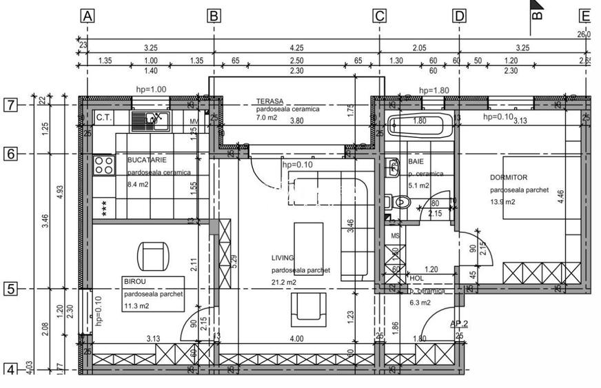 Apartament 3 Camere Sanpetru/ Intabulat - 6