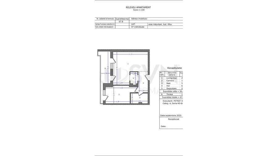 REA1029896 Pipera l Apartament 2 camere 69 mp l Imobil nou