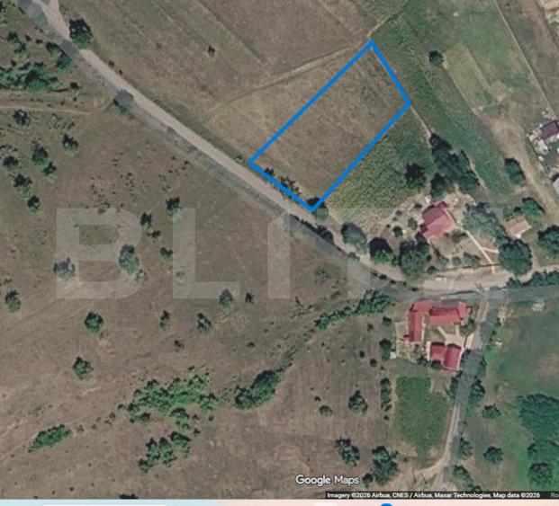 Teren intravilan, 1.500 mp, 26 ml deschidere, drum asfalta, zona Adâncata