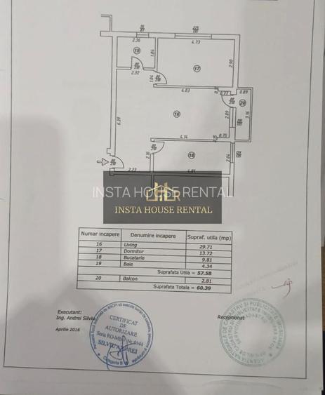 * 2 CAMERE 60MP CU LOC DE PARCARE - STRADA IERNII * COMISION 0% - 1