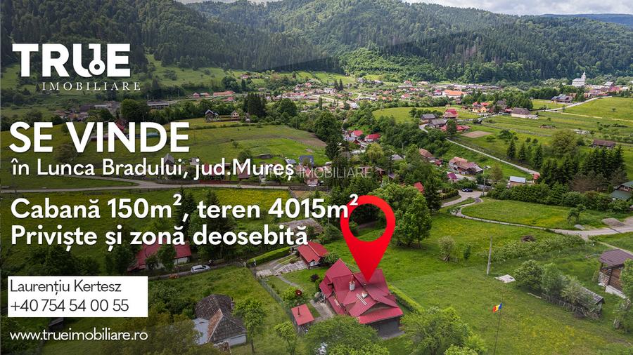 Cabană de v&acirc;nzare, 150m?, teren 4015m?, Lunca Bradului! - 2