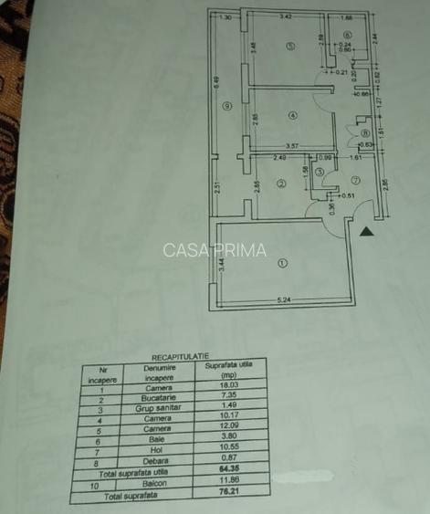Apartament 3 camere FRUMOASA, decomandat, mutare RAPIDA - 10