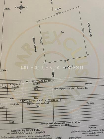 Teren 1262 m2 intravilan sau parcelat Smeura Stoenari Arges - 4