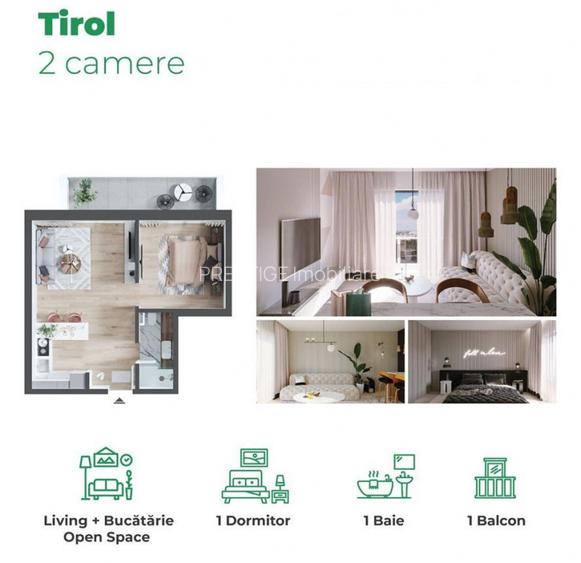 Apartament cu 2 camere tip Tirol de vanzare in Prima Arena Residence - 20