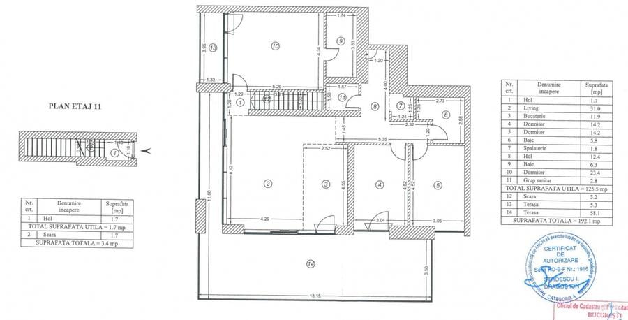One Cotroceni Park | Penthouse 4 cam | 192mp | et 11 | 520.000 euro - 20