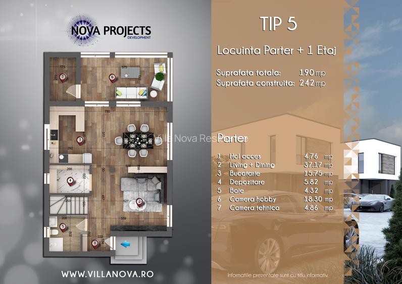 Casa cu 5 camere | HVAC |Pompa caldura |Ventiloconvectoare |Panouri fotovoltaice - 19