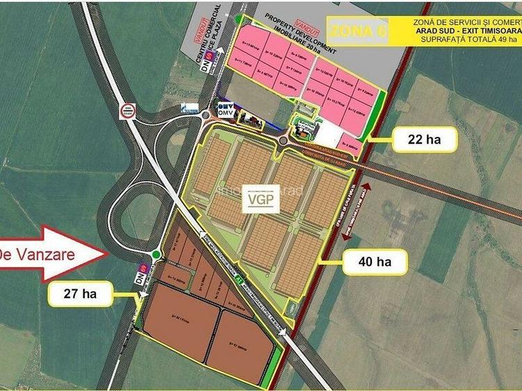 Teren Industial Arad sud, DN69, A1, centura Arad Sud Est, PUZ aprobat - 3