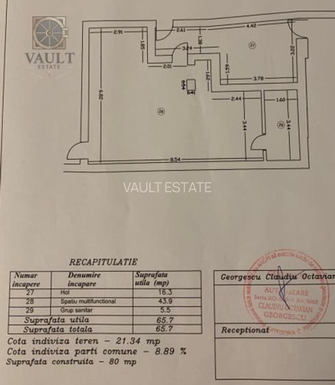 Garsoniera - zona Mosilor - 10