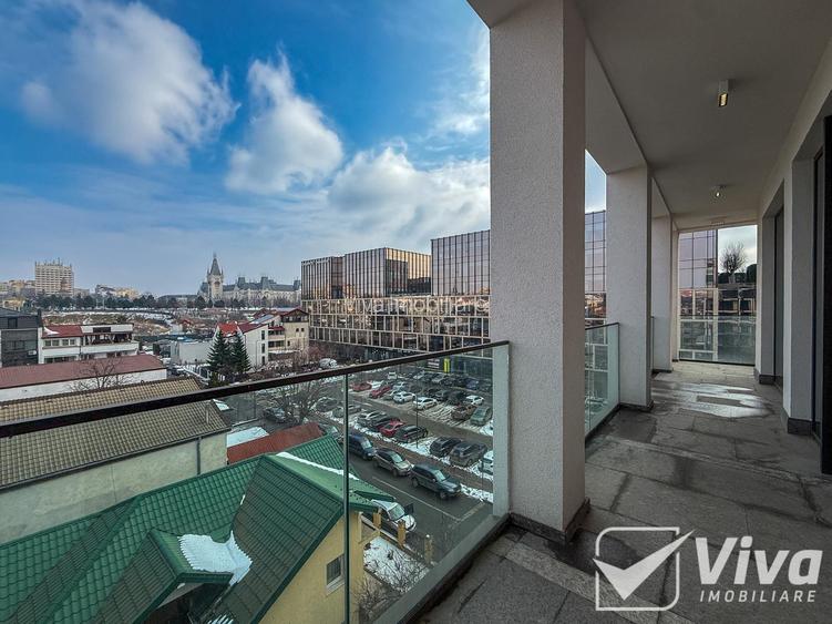 Vedere spre Palatul Culturii–Apartament exclusivist cu terasă panoramică–Tatami - 19