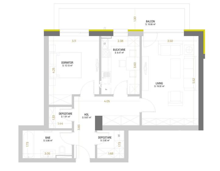 2 camere Cartierul ASTRA - 2