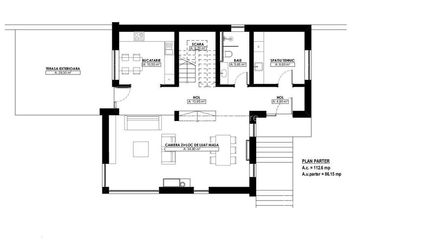 Casa individuala superba, amenajata in stil scandinav Dezmir - 2