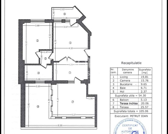 2 camere Premium 105 mp - metrou Dristor | bloc 2019 - 15