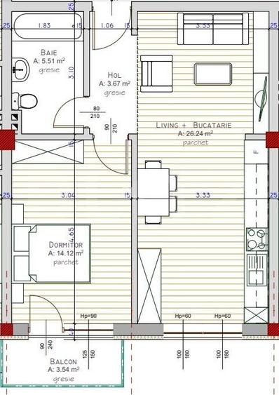 Comision 0%! Apartament 2 camere, LUX, 58 mp, gradina 30 mp, Zona Teilor - 14