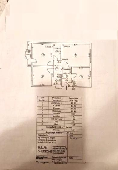 APARTAMENT 4 /8 BL 1994 REABILITAT SCOALA 81 METROU VEDERE MIXTA HOL H
