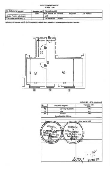 Apartament 2 camere, Conf 1A, Decomandat | Bloc 2018 | 9 Mai - 7