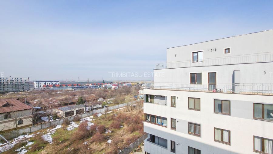 Apartament 2 camere Bragadiru Alunului, mobilat, balcon 19mp, parcare - 12