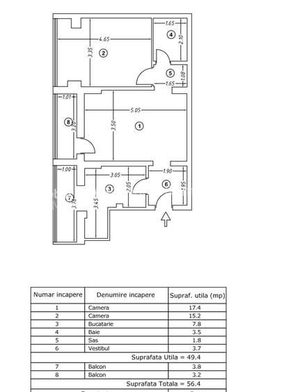 Apartamenr 2 camere -Unirii | Renovat-Mobilat -Utilat - 15