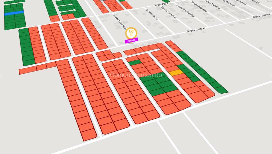 Loturi Intravilane In Rate Comuna Berceni | utilitati: curent | #UG17 - 5