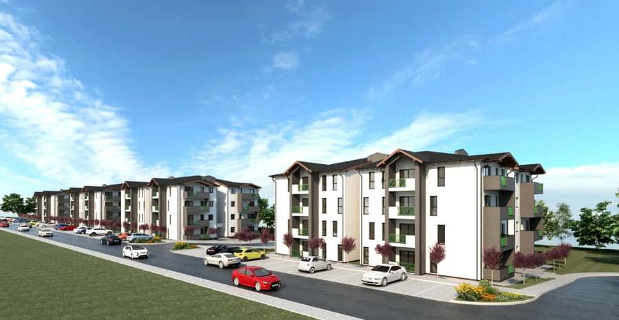 Apartament cu doua camere 55mp, ansamblu cu 4 blocuri tip vila, Sanpetru - 4