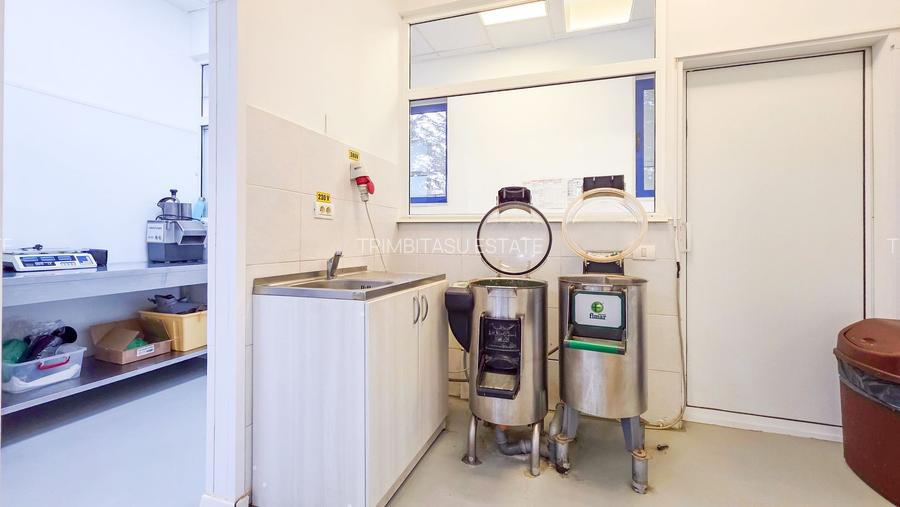 Spațiu industrial–afacere catering la cheie, teren&hală 750 mp S+P+1E - 19