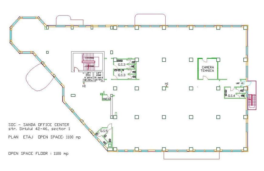 Zero comision, 110-320mp birou mobilat Aviatiei parcare, 8 minute [M] - 1