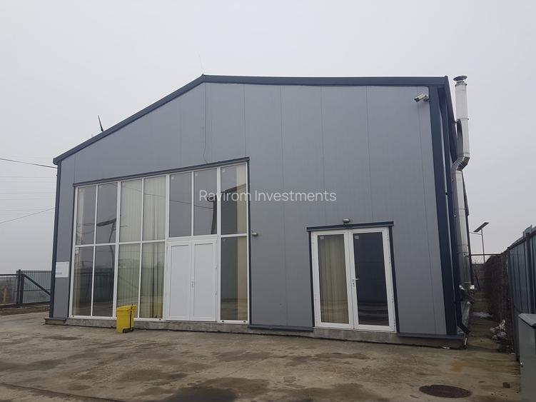 Hala industriala, 300mp, apa canalizare birouri teren 700mp ingradita, acces TIR - 2