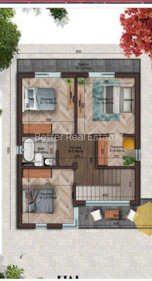 Proiect Nou | Individuala 5 camere | Teren 360mp | Dormitor Parter | Com Berceni - 17