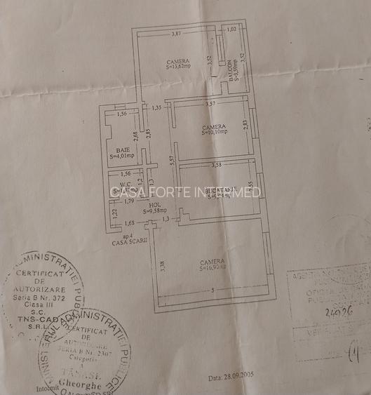 Apartament 3 camere decomandat Piata Brotacei - 137000 euro - 20