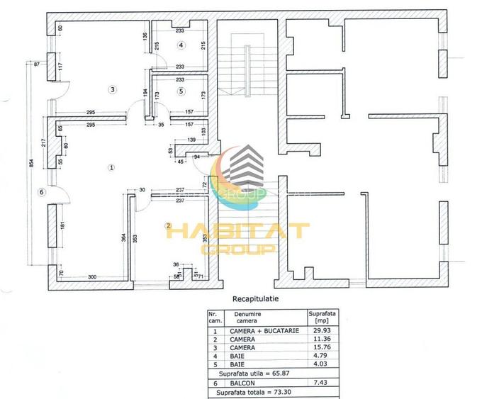 Pallady 3 camere 73 mp + loc parcare exterior GATA DE MUTARE - 2