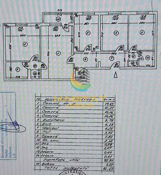 Vanzare ap 4 camere 80 mp et 2 /10 Constantin Brancoveanu