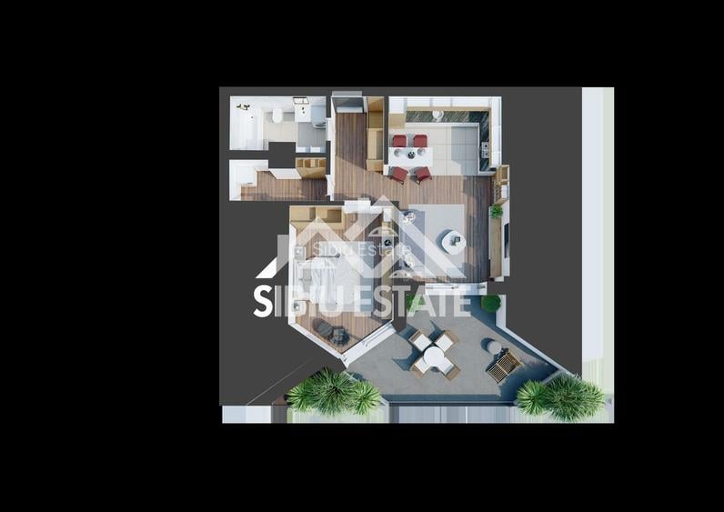 Apartament cu 2  camere-Design avangardist și confort contemporan - 8