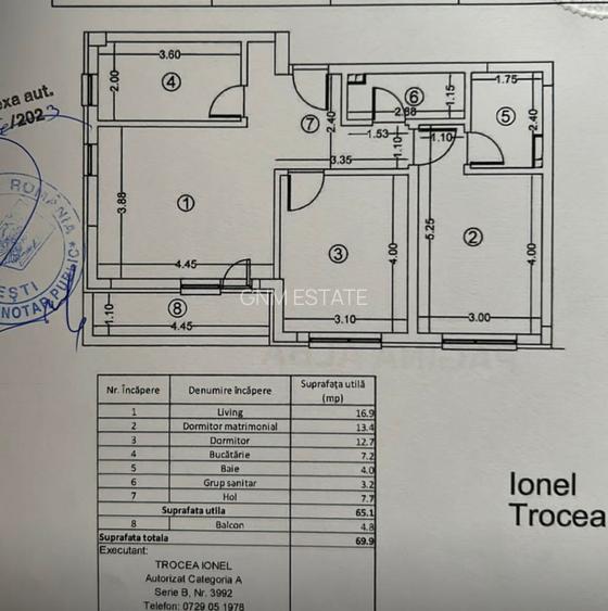 3 Camere | Parcare | Et.2/3 Bloc Nou Zona Pacii - Drumul Belsugului - 9