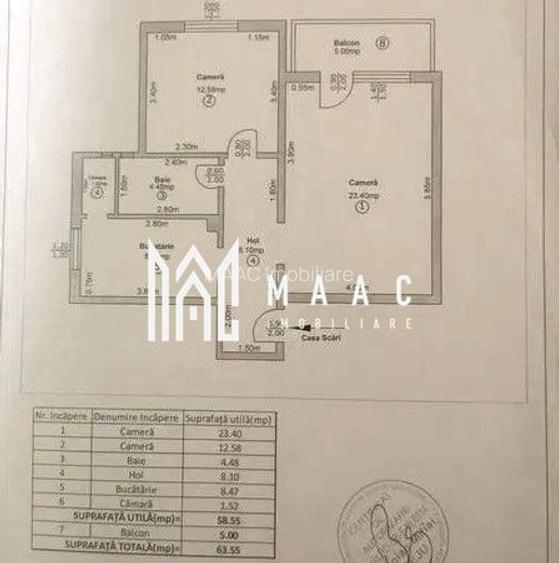 Apartament 2 Camere I 59 MPU I Decomandat I Balcon I Central - 12