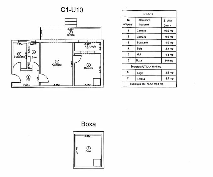 Spatiu comercial 48mp + boxa depozitare 9mp - 8