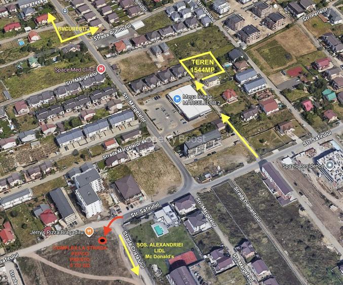 Teren 1542 mp Bragadiru ideal locuinta sau dezvoltare Comision 0 - 2