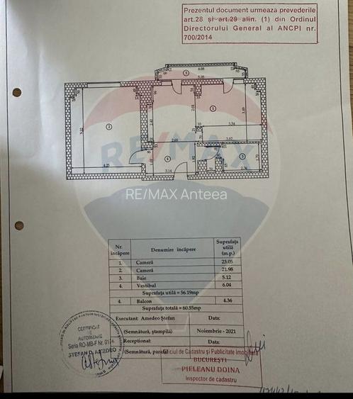 Apartament cu 2 camere P-ta Muncii - Theodor Sperantia - 14