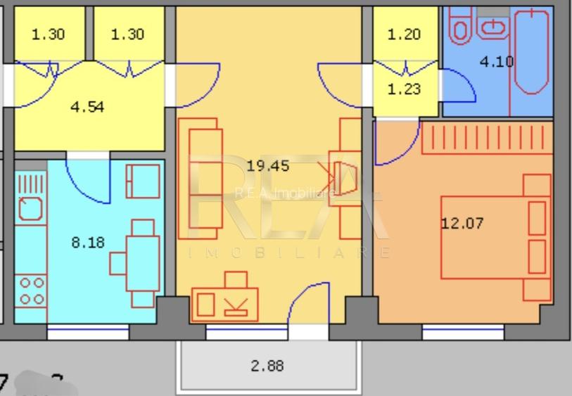 2 camere, 3/10, 56 mp, bloc 1981, anvelopat-Pacii - 9