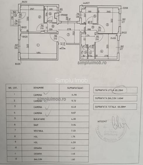 Centrala Parcare Boxa Decomandat 3 Camere Renovat Spatios Dna Ghica - 1
