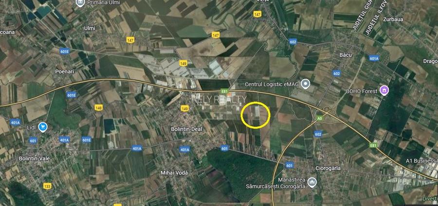 Teren intravilan Bolintin Deal, zona  industriala, Str. Rasaritului, 20.000 mp, - 4