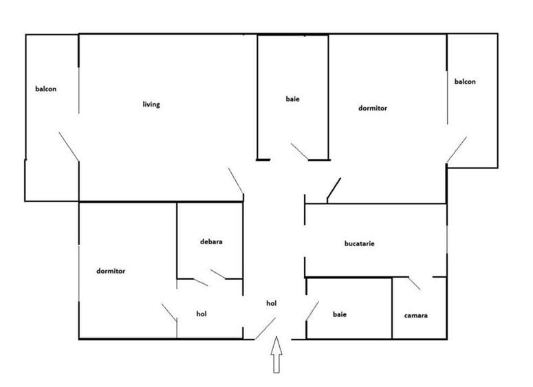 Tudor - 3 camere etaj 1 cu 2 bai 2 balcoane amenajat mobilat utilat. - 8