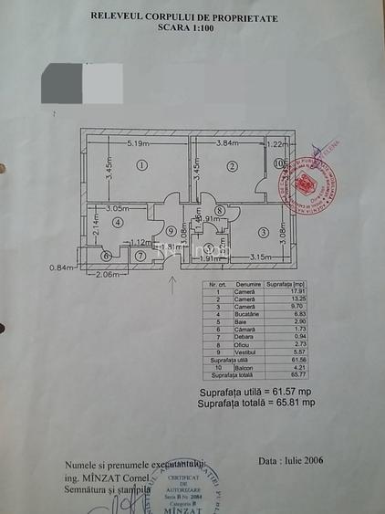 Apartament 3 camere Decomandat,Vedere mixta ,6 min Metrou Romancierilor VIDEO - 1