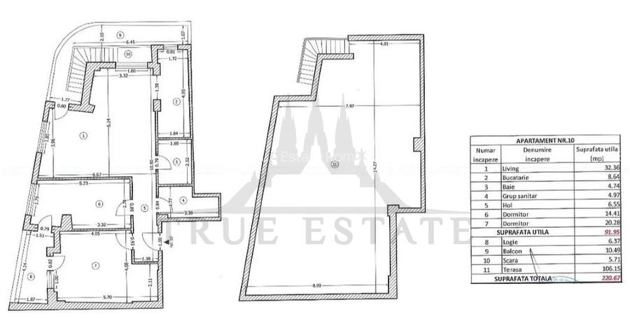 Apartament cu 3 camere, terasă proprie de 106 mp și loc de parcare - 16