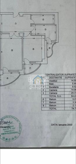 Vând apt. 2 cam. Alba Iulia-Decebal, Bd. Unirii, 1.5 km Piata Unirii, bloc 1997. - 23