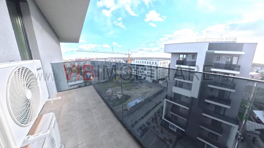Apartament 2025 bucatarie mobilata si utilata 2 balcoane Straulesti - 12