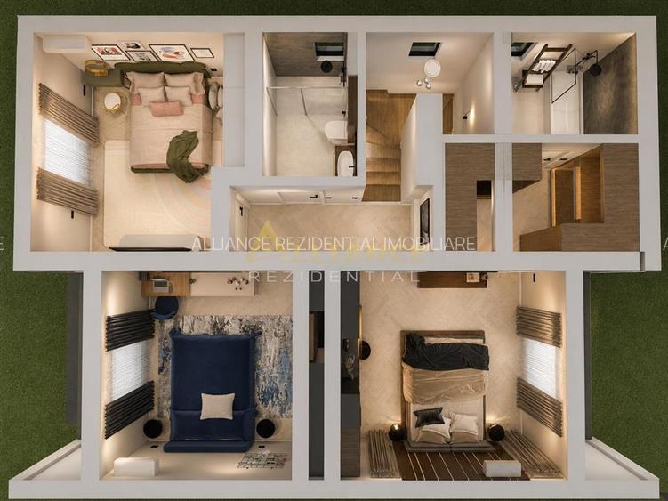 Casa Individuala - 4 camere - 3 bai - 355mp teren - 33