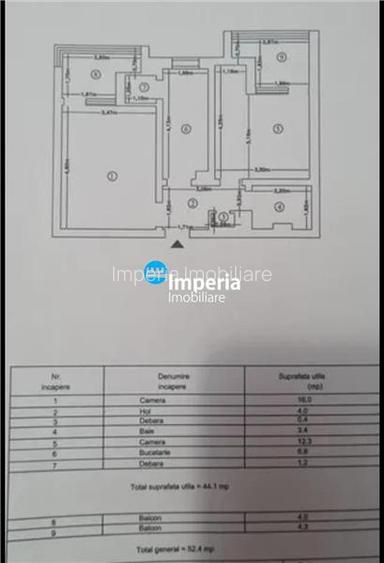 Apartament 2 camere decomandat confort I sporit, de vanzare Podu Ros-Palas! - 2