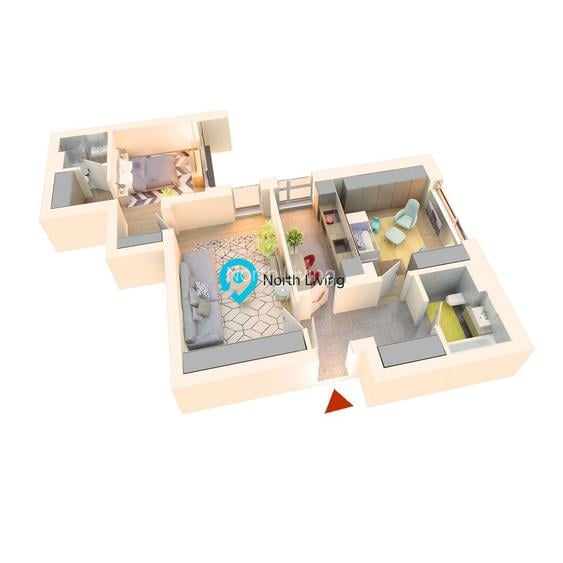 Apartament 3 camere | Ansamblu rezidential - Bucurestii Noi - 16