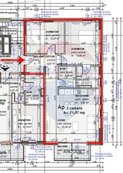 Apartament cu 3 camere de vânzare - zona semicentrală -Mărăști - 5